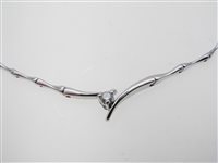 Collana Codato Gioielli Donna in Oro bianco Diamante 0.10 Ct 25061002 - 25061002